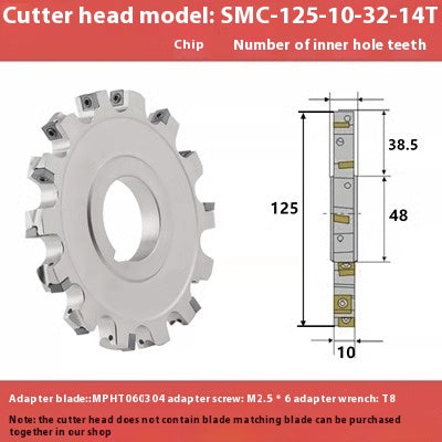 2080-CNC sleeve SMD side and face milling cutterhead CNC indexable chip SMC cutterhead T-slot grooving MPHT06 Shandong Denso Pricision Tools Co.,Ltd.